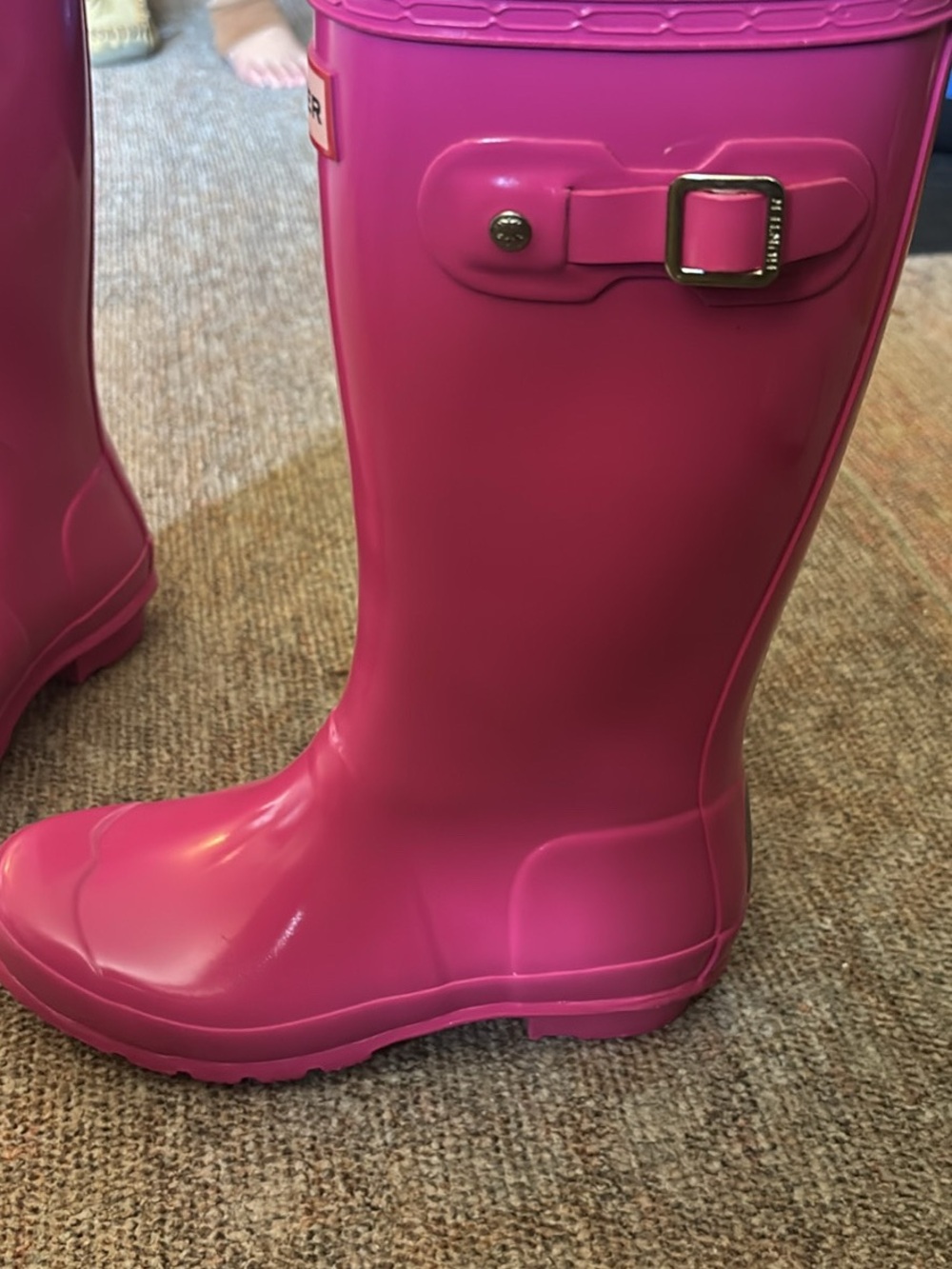 Hunter Bright Pink Women's Tall Waterproof Rain Boots